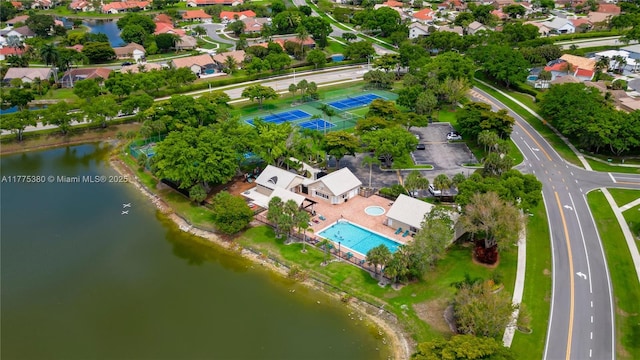 10766 Crescendo Cir, Boca Raton, FL 33498 - view of property location with a large body of water, a pool, and nearby suburban area