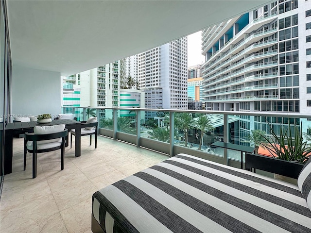 1331 Brickell Bay Dr Unit 506, Miami, FL 33131 - balcony featuring a view of city