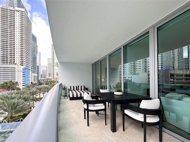 1331 Brickell Bay Dr Unit 506, Miami, FL 33131 - balcony featuring a view of skyline