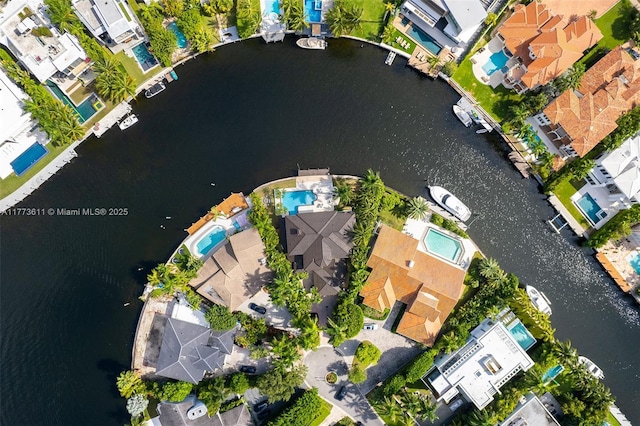455 Centre Is, Golden Beach, FL 33160 - drone / aerial view featuring a water view