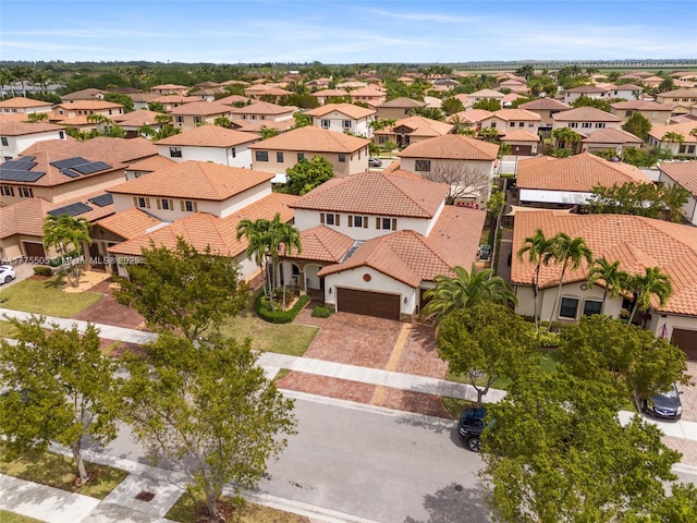 bird's eye view featuring a residential view