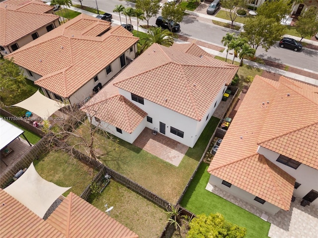 drone / aerial view with a residential view