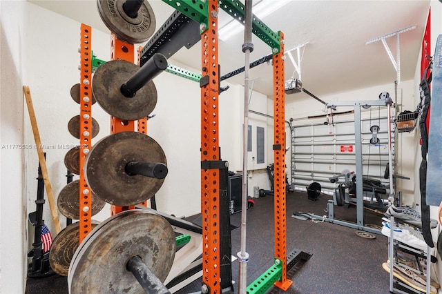 view of workout area