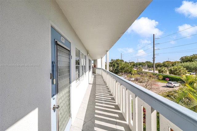 view of balcony