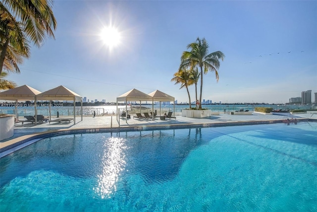 1035 W Ave Unit 507, Miami Beach, FL 33139 - community pool with a gazebo