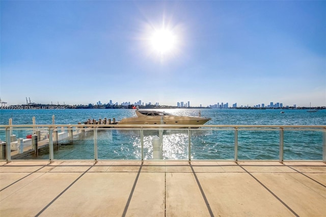 1035 W Ave Unit 507, Miami Beach, FL 33139 - view of pool featuring a water view and a view of skyline