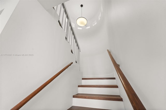 view of stairway