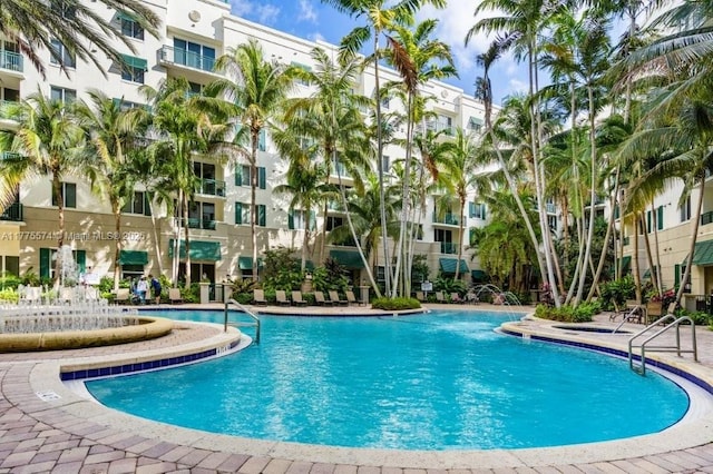 view of pool