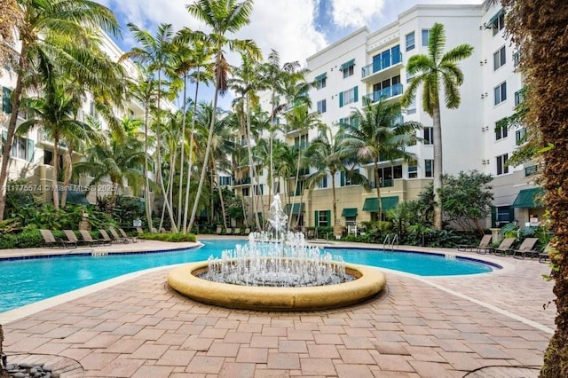 view of pool