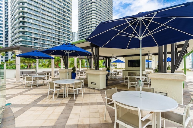 view of patio / terrace featuring outdoor dining space
