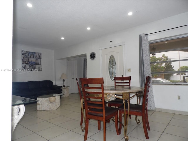 3491 Palm Ave, Hialeah, FL 33012 - dining room featuring recessed lighting and light tile patterned floors