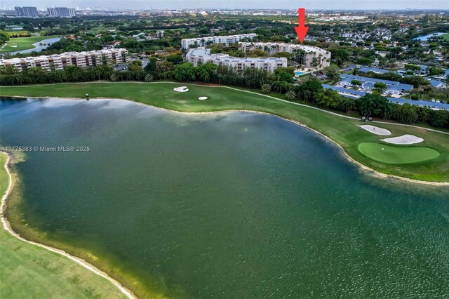 9805 NW 52nd St Unit 306, Doral, FL 33178 - aerial view with golf course view, a water view, and a city view