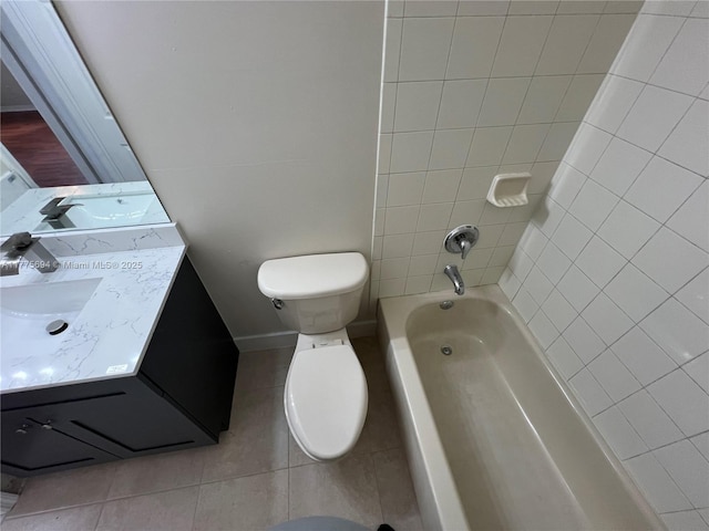 100 SW 15th Ave, Homestead, FL 33030 - full bath with toilet, vanity, tile patterned flooring, and baseboards