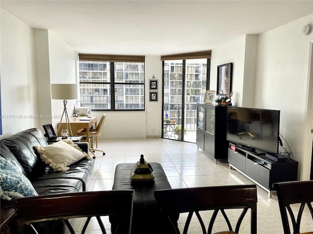 1901 Brickell Ave Unit B804, Miami, FL 33129 - living room featuring light tile patterned floors