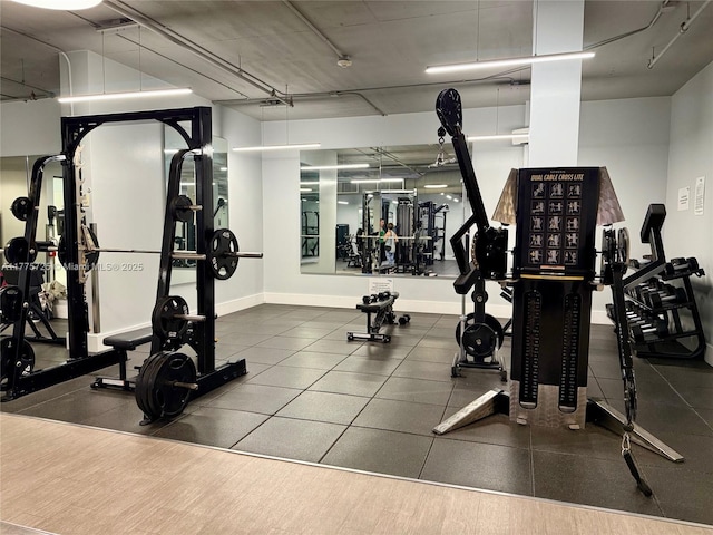 1901 Brickell Ave Unit B804, Miami, FL 33129 - workout area with baseboards