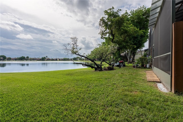 4291 S Pine Island Rd, Davie, FL 33328 - view of grassy yard featuring a water view