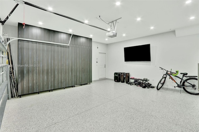 12973SW 266th Ter, Homestead, FL 33032 - garage featuring a garage door opener and recessed lighting