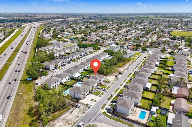 12973SW 266th Ter, Homestead, FL 33032 - aerial view of property's location featuring a major roadway and nearby suburban area
