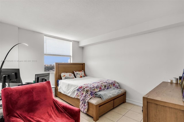 1 Glen Royal Pkwy Unit 1207, Miami, FL 33125 - tiled bedroom with baseboards and a wall of windows