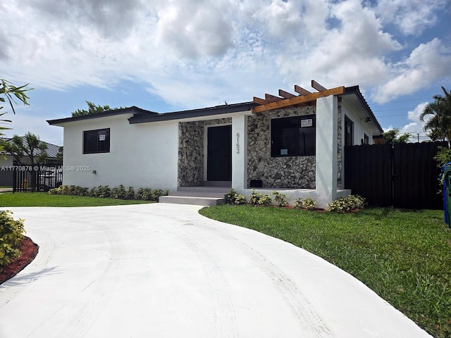 5152 SW 6th, Miami, FL 33134 - view of front of house featuring stucco siding and stone siding