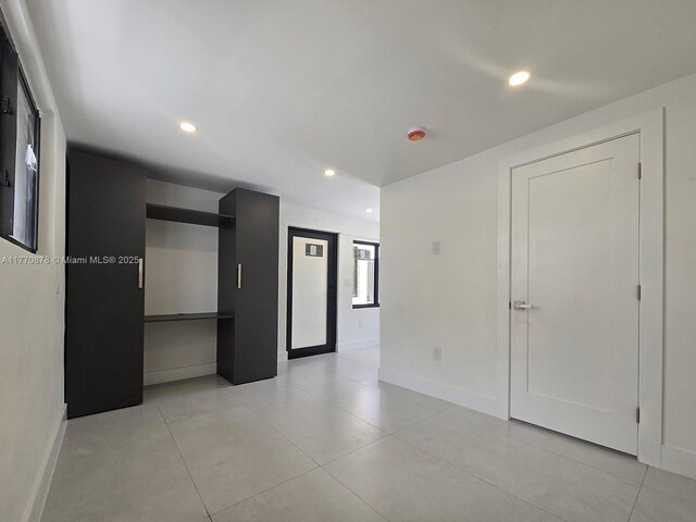 5152 SW 6th, Miami, FL 33134 - unfurnished room featuring baseboards, recessed lighting, and light tile patterned floors