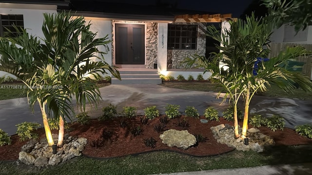 5152 SW 6th, Miami, FL 33134 - view of exterior entry with stone siding
