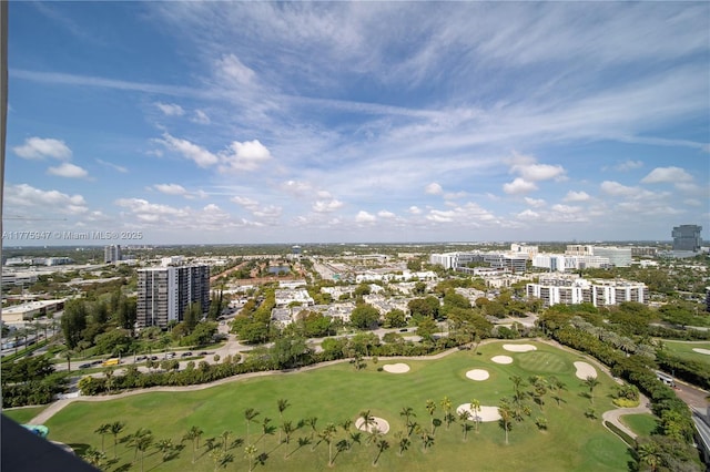 20335 W Country Club Dr Unit 2602, Aventura, FL 33180 - birds eye view of property featuring golf course view and a view of city