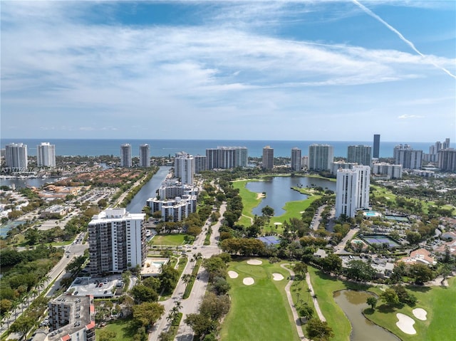 20335 W Country Club Dr Unit 2602, Aventura, FL 33180 - drone / aerial view with a view of city and a water view