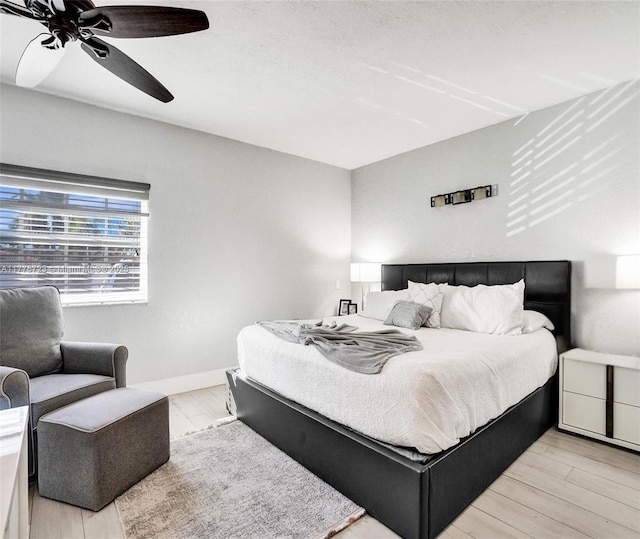 217 SE 5th St, Dania Beach, FL 33004 - bedroom featuring light wood-style floors and a ceiling fan