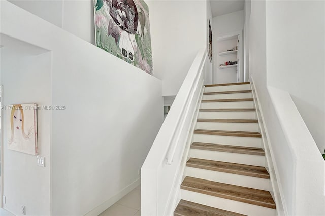 view of stairway