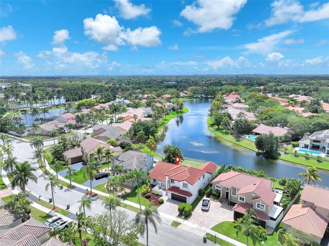 1055 San, Luis Rey, Weston, FL 33326 - aerial perspective of suburban area featuring a large body of water
