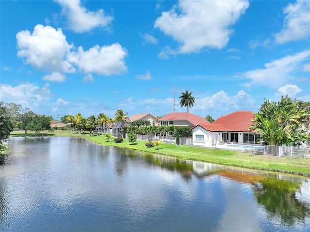 1055 San, Luis Rey, Weston, FL 33326 - water view with fence