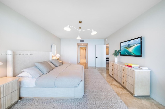 1331 Brickell Bay Dr Unit 3305, Miami, FL 33131 - bedroom with a chandelier