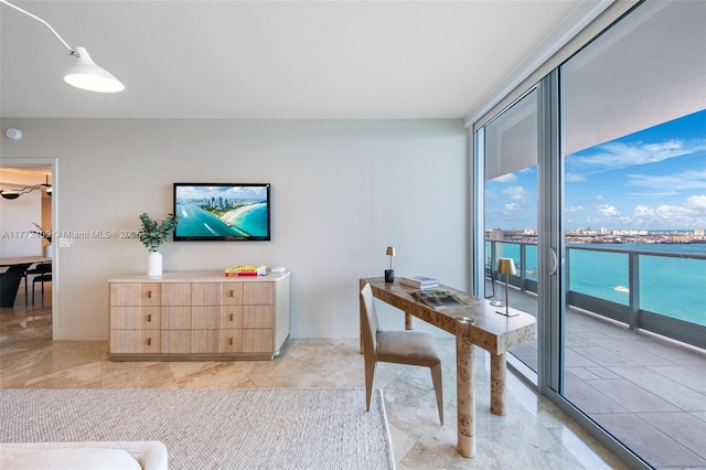 1331 Brickell Bay Dr Unit 3305, Miami, FL 33131 - home office with floor to ceiling windows