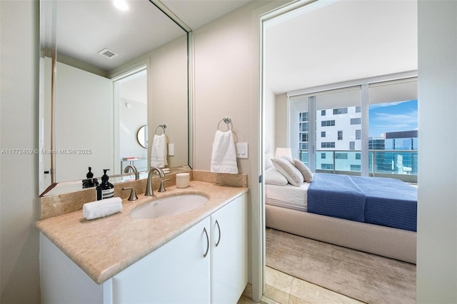 1331 Brickell Bay Dr Unit 3305, Miami, FL 33131 - bathroom with vanity and ensuite bath
