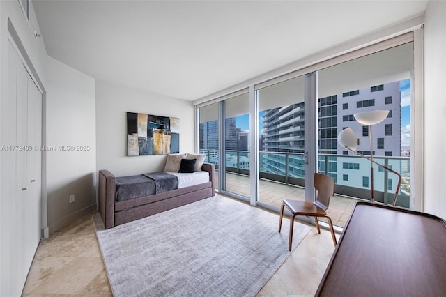 1331 Brickell Bay Dr Unit 3305, Miami, FL 33131 - bedroom with access to exterior and expansive windows