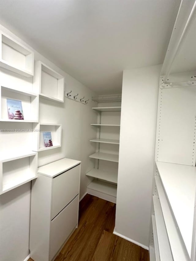 view of storage area