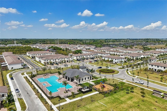 birds eye view of property