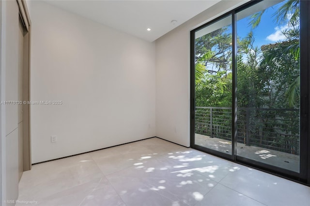 5825 Alton Rd, Miami Beach, FL 33140 - unfurnished room with light tile patterned floors