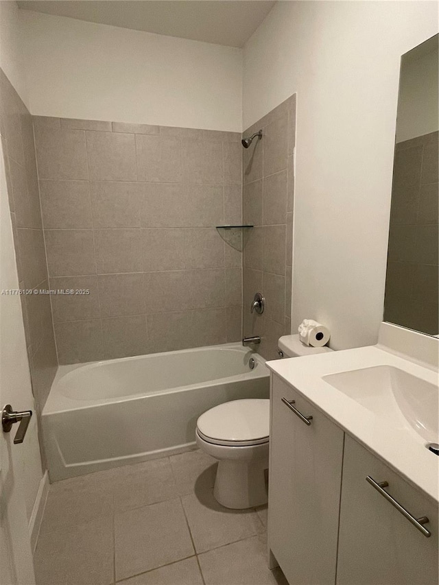 12179 NW 23rd Ct, Miami, FL 33167 - full bathroom featuring vanity, tile patterned flooring, and tub / shower combination
