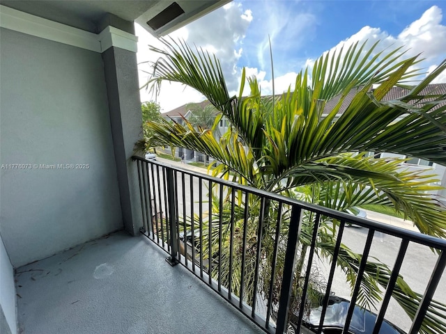 view of balcony