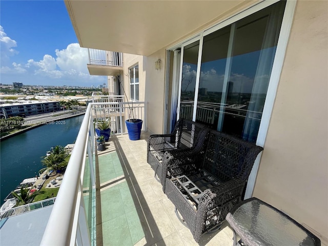 437 Golden Isles Dr Unit 9B-C, Hallandale Beach, FL 33009 - balcony featuring a water view