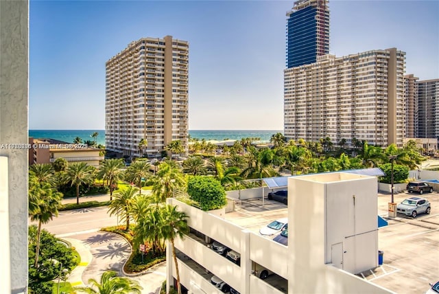 exterior space featuring a water view