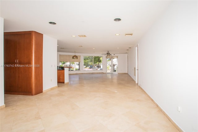 4750 SW 43rd Ave, Dania Beach, FL 33314 - hall with baseboards and recessed lighting