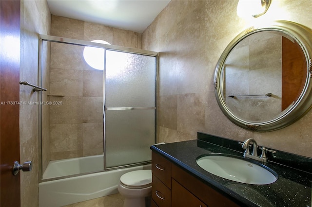 4750 SW 43rd Ave, Dania Beach, FL 33314 - bathroom featuring vanity and bath / shower combo with glass door
