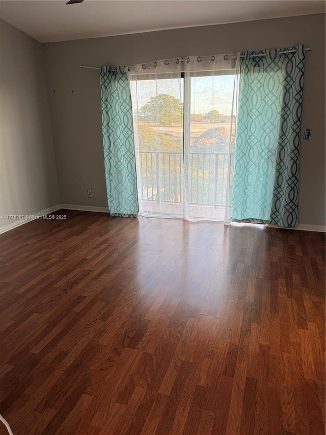 2912 NW 80th Ave, Sunrise, FL 33322 - unfurnished room with baseboards and wood finished floors