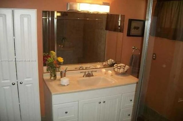 6342 W Longboat Ln W Unit C201, Boca Raton, FL 33433 - full bathroom with vanity and a stall shower