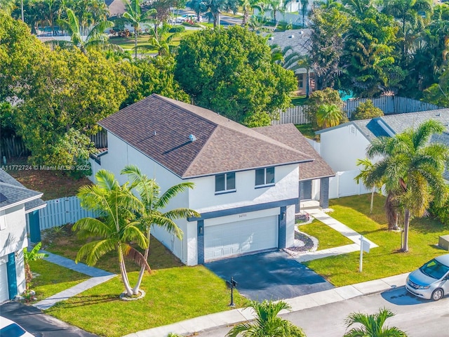 birds eye view of property