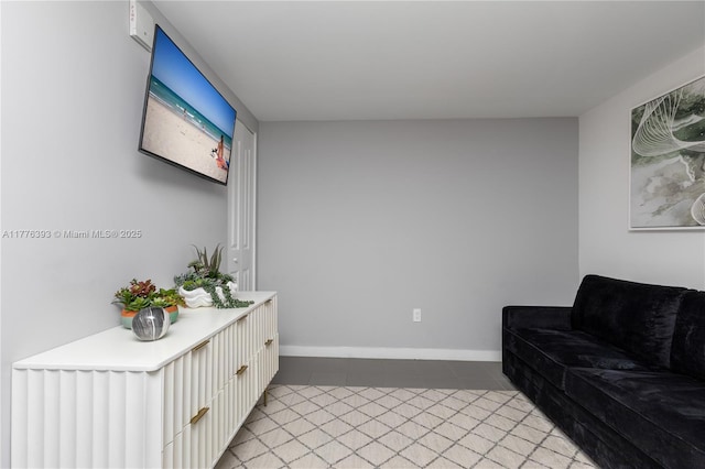 1600 NE 1st Ave Unit 2615, Miami, FL 33132 - sitting room with light tile patterned floors and baseboards