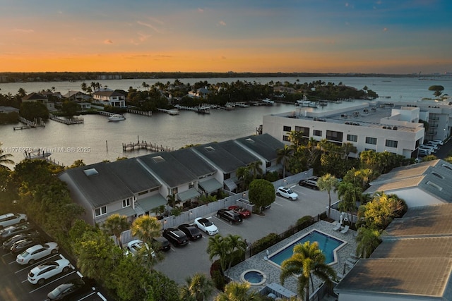 3543 S Ocean Blvd Unit 103, South Palm Beach, FL 33480 - aerial view at dusk of a water view